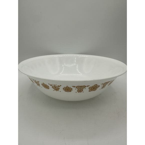 Corelle Butterfly Gold Vegetable Serving Bowl 10” Pasta Corning Vintage Large - Picture 1 of 5